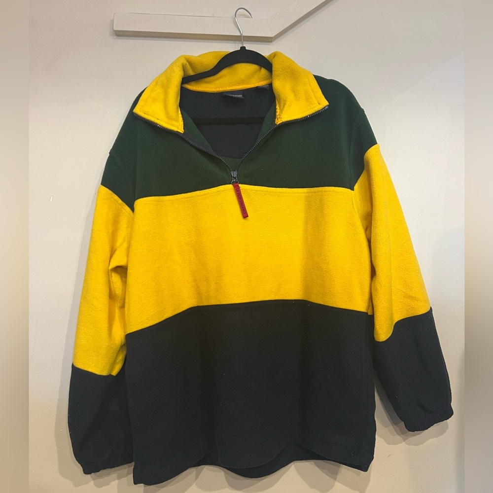 Vintage 90’s Christopher Rand 1/4 zip up fleece pullover - size large